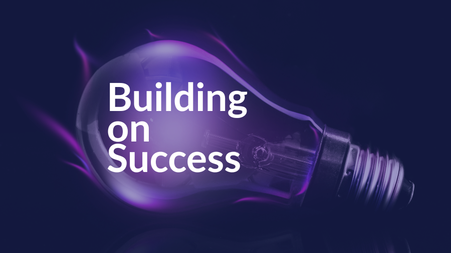 Light bulb with text 