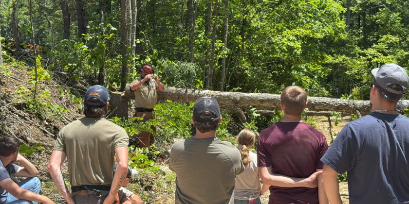 Chainsaw Safety Training at Fort Andrew