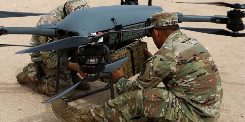 1st TSC displays technological advancements with TRV-150 drone