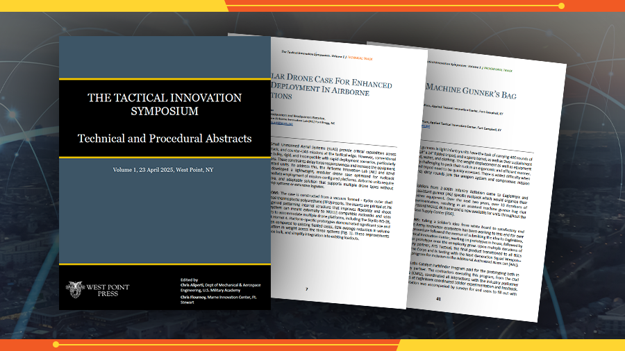 West Point Press Publishes Volume One of Tactical Innovation Symposium Technical and Procedural Abstracts
