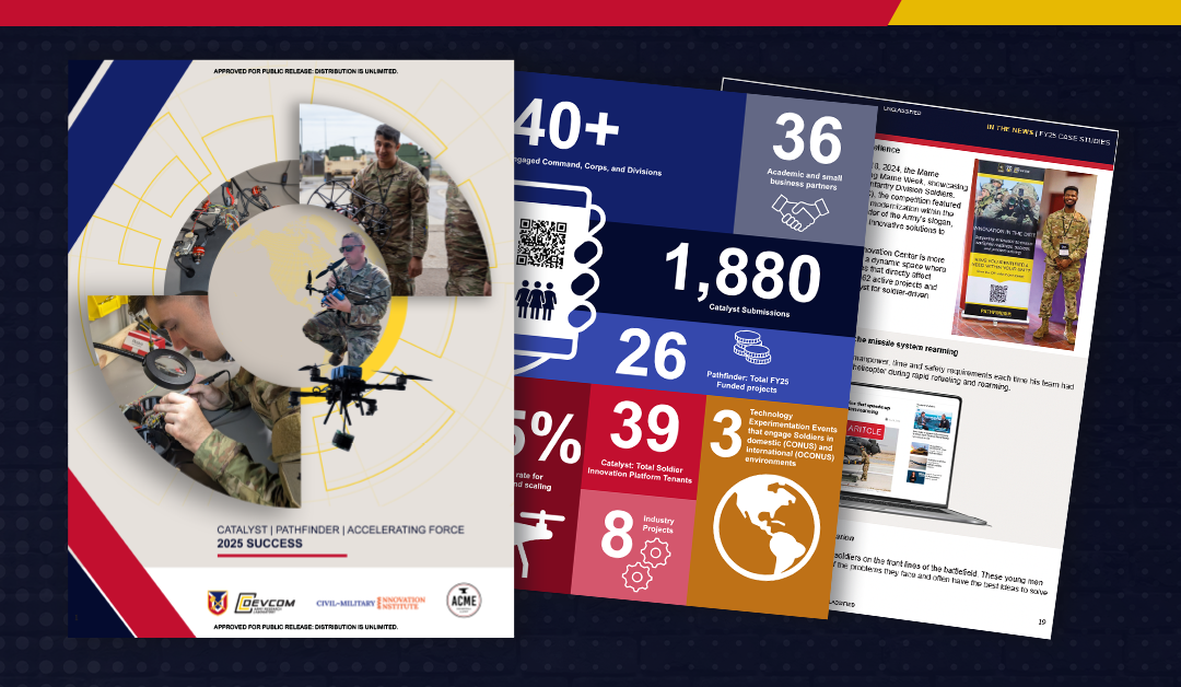Army’s Catalyst, Pathfinder, Accelerating FORCE programs drive Soldier-led innovation, operational transformation