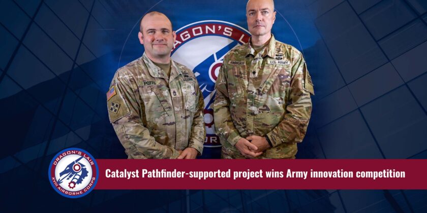 Catalyst Pathfinder-supported project wins Army innovation competition